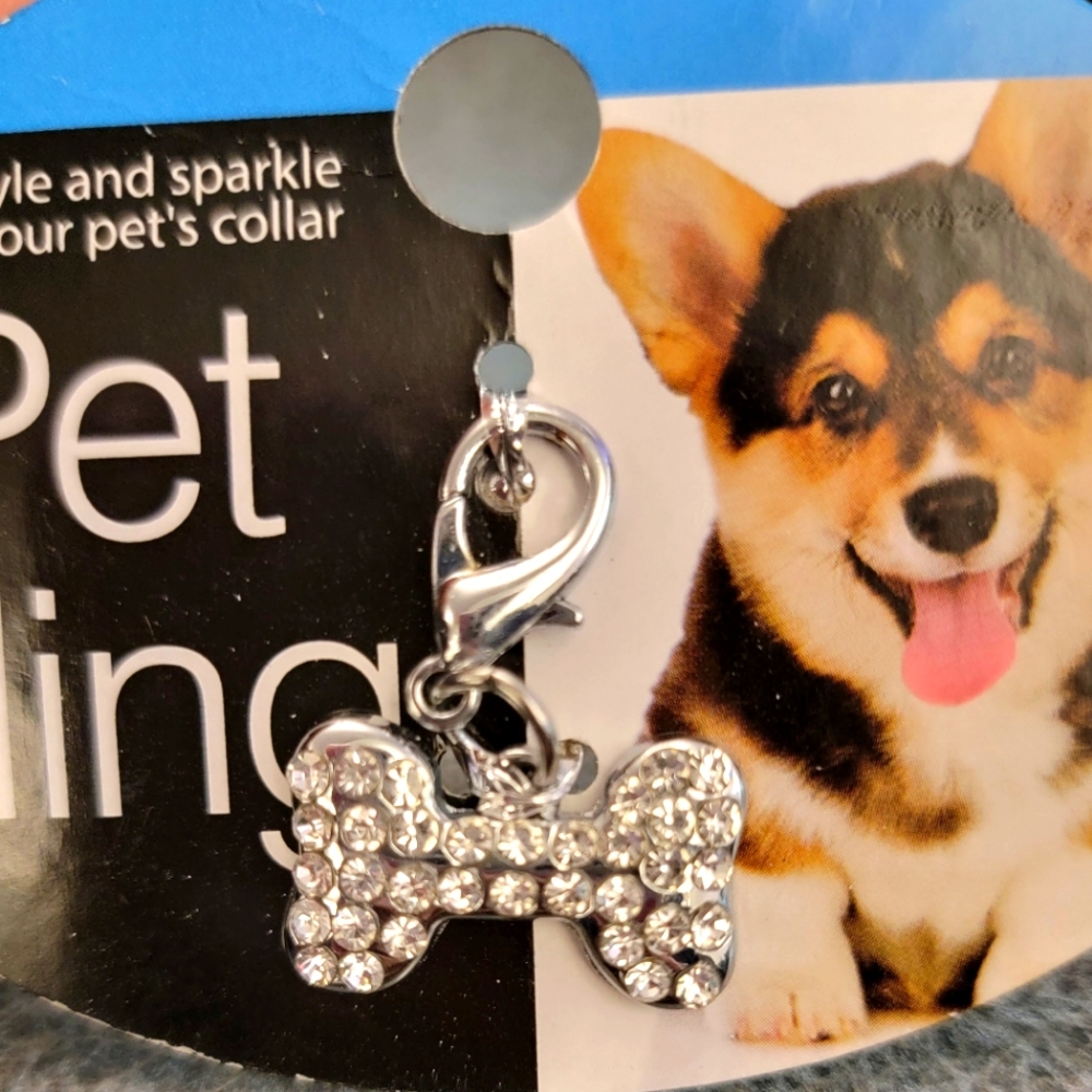 COPY - Dog Rhinestone Collar Bling Bone